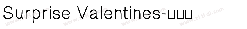 Surprise Valentines字体转换